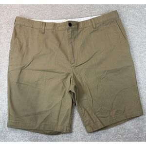 Dockers Chino Men's Shorts 42 Khaki Tan Brown Pockets Logo Golf Inseam 10.5"